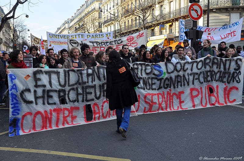 Manifestation des acteurs de l'enseignement supérieur